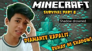 ANG PAGKAWALA NI SHADOW! | Minecraft Survival Part 8 - #TAGALOG