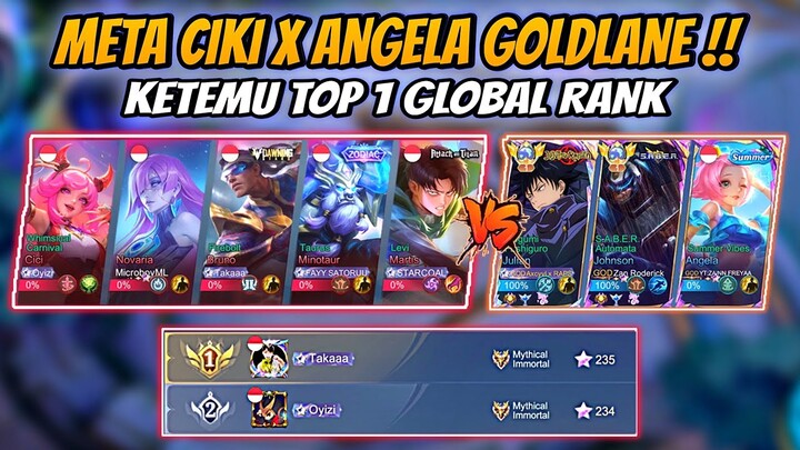 Meta Ciki x Angela Goldlane Ketemu Taka Party Top 1 Global Rank
