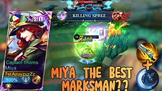 Miya The Best Marksman?? Tutorial Miya Terbaru | The Best Gameplay Miya, Best Build and Emblem Miya