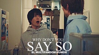 why don't you say so || bl multifandom