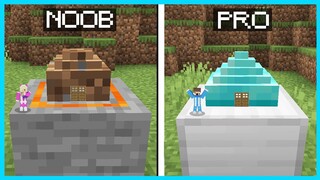 MIPAN & ZUZUZU BUAT RUMAH AMAN YANG KECIL BANGET DI MINECRAFT SURVIVAL! NOOB VS PRO