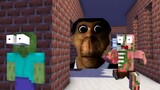 Monster School: OBUNGA FACE CHALLENGE (Horror & Funny) - Minecraft Animation