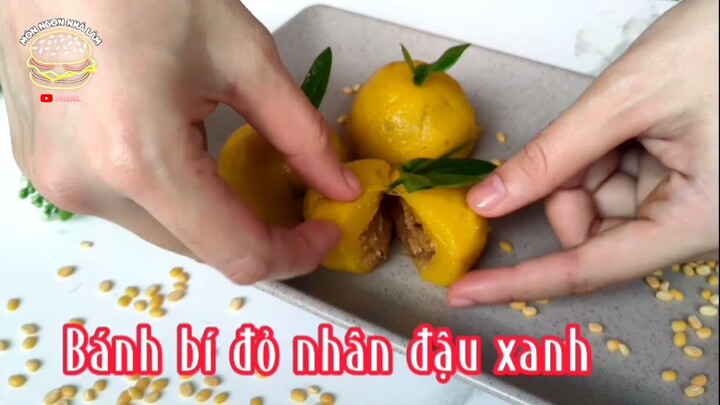 Món bí đỏ nhân đậu xanh, cách làm thật đơn giản #banhbido #dauxanh #monngonnhalam