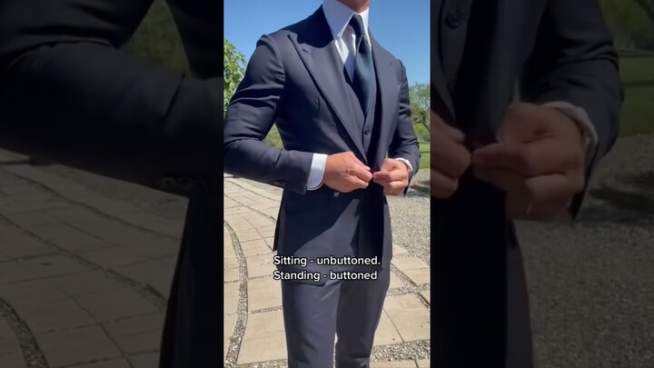 How To Wear a Suit - Good Suit Etiquette (Jackets)