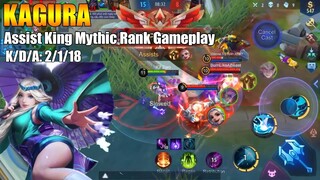 Kagura Assist King Mythic Rank Gameplay | Road to top1 global Squad Season 15