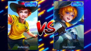 Harley Referee VS Starcaster Special Skin MLBB Comparison