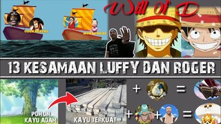 13 KESAMAAN LUFFY DAN ROGER (ONE PIECE) TERBARU