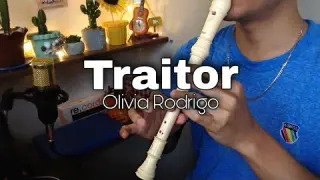 Olivia Rodrigo - TRAITOR | Recorder Flute Cover with Easy Letter Notes and Lyrics