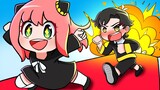 ANYA e DAMIAN no PARKUOR EM DUPLA no Roblox!