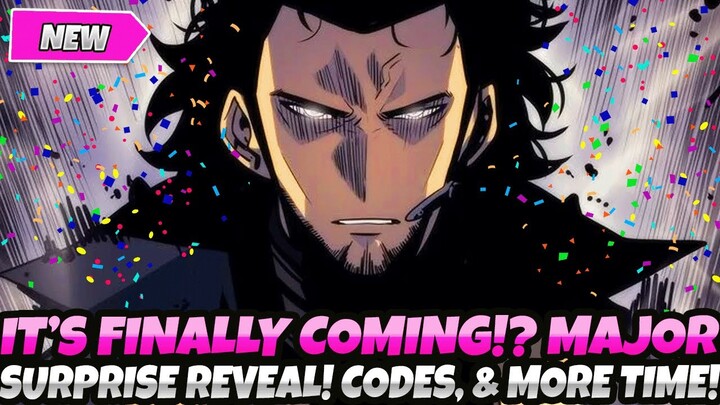 *IT'S FINALLY COMING!? MAJOR SURPRISE REVEAL!* + NEW CODES & MORE INCOMING! (Solo Leveling Arise