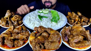 SPICY DUCK CURRY, DUCK LIVER & GIZZARD CURRY, CHICKEN FEET CURRY, RICE ASMR MUKBANG | #LiveToEATT