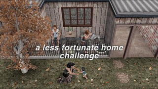 a less fortunate home tour + live build | sims freeplay