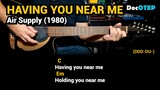 Having You Near Me - Air Supply (1980) - Easy Guitar Chords Tutorial with Lyrics