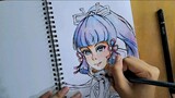 Drawing Kamisato Ayaka - Genshin Impact