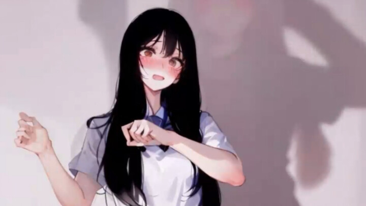 JK version of the electric butterfly step, but with a reluctant look｜AI animation