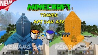 TOWER FIRE AND WATER MINECRAFT