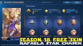 S18 FREE SKIN RAFAELA STAR CHASER CONFIRMED IN ADVANCED SERVER NEW UPDATE MOBILE LEGENDS SEASON SKIN
