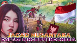 DAFTAR KINGDOM INDONESIA, JAGAD NUSANTARA ROK!!! (RISE OF KINGDOMS)