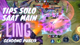 GAMEPLAY LING GENDONG PUBLIK SOLO RANK DI MYTHIC