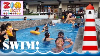 FUN SWIMMING 🏊 from Afternoon till Evening! Zia's 8th Birthday