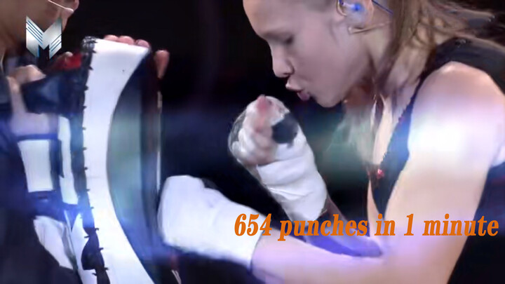 Gadis Kazakhstan Mengerahkan 654 Tinju Dalam 1 Menit, Rekor Dunia