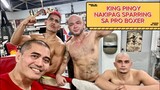 KING PINOY NAKIPAG SPARRING SA PRO BOXER MUNTIK NG BUMAGSAK?!