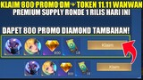 KLAIM 800 PROMO DIAMOND TAMBAHAN + 18 TOKEN 11.11 WANWAN RONDE 1! TRIK DRAW EVENT SKIN 11.11 WANWAN