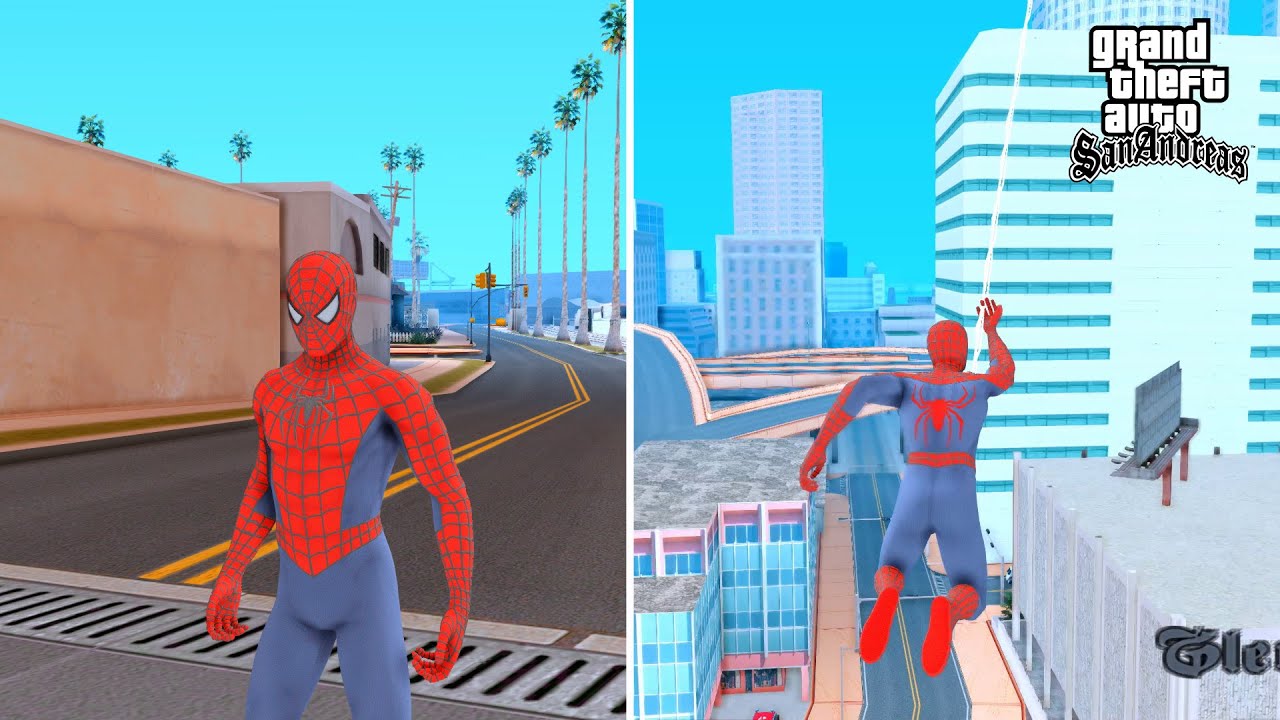 Grand Theft Auto San Andreas gets a PS4 Spider-Man Mod