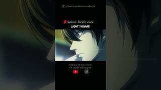 💥Light yagami [AMV] || death note edits #shorts #shortsfeed #lightyagami #animeedit #anime