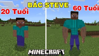 KHI BÁC STEVE ĐƯỢC TĂNG SỨC MẠNH TỪ 20 TUỔI LÊN 60 TUỔI SẼ TN | TRONG MINECRAFT PE