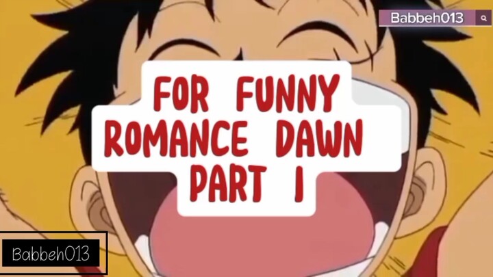 One Piece Funny Video Arc Romance Dawn Part I