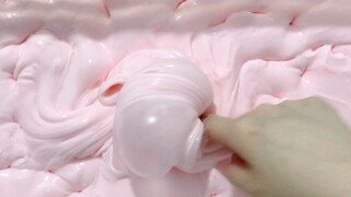 Làm slime màu đào bằng keo trắng Tây Ban Nha