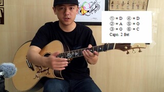 [Xiaoxiao Fingerstyle Teaching] ส่วนแรกของแชมป์เ*ยนเพลง "like a star" โดย Kim Young-su