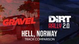 Gravel vs DiRT Rally 2.0 in Hell, Norway