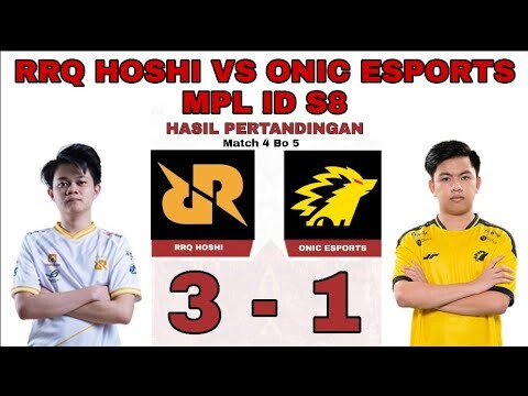 RRQ HOSHI VS ONIC ESPORTS  GAME 4   MPL ID SEASON 8 PLAYOFFS HARI KE 3   RRQ VS ONIC MATCH 4