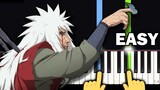 Naruto Shippuden Sad OST- Samidare - EASY Piano tutorial