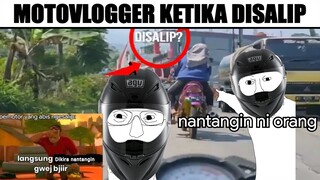 Motovlogger Ketika Disalip...