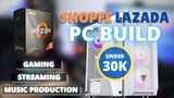 SHOPEE LAZADA PC BUILD under 30K ft. Ryzen 5 3500x for Gaming, Streaming and Music Production 2020