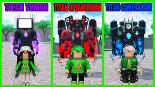 Pertarungan Dahsyat Antara Titan Speakerman VS Titan TVman VS Titan Cameraman Adu Element