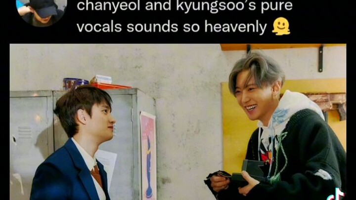 Chanyeol and kyungsoo's pure vocals sounds so heavenly 😘😘