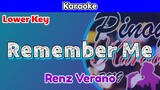 Remember Me by Renz Verano (Karaoke : Lower Key)