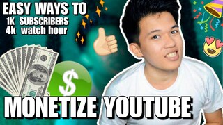 Paano Kumita Sa Youtube? MONETIZE