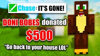 Doni Bobes has Trolled my Minecraft Livestream... ONCE AGAIN!