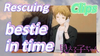 [Mieruko-chan]  Clips |Rescuing bestie in time