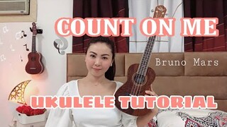 COUNT ON ME | Bruno Mars | UKULELE TUTORIAL