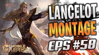 FAST HAND + UNLIMITED SKILL 1 | LANCELOT MONTAGE #58 | RANK HIGHLIGHTS | BEST MOMENTS | MLBB