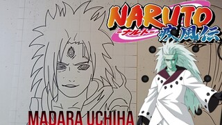 menggambar anime naruto karakter madara