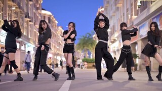 [Street Cover Dance] EVERGLOW's "DUN DUN" dance cover in one shot at Xiamen Zhongshan Road. The girl
