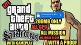 🔥200mb GTA SAN ANDREAS FULL MISSION WITH PROOF ( ALL GPU )