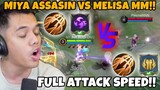 Miya 999 Attackspeed VS Melisa 999 Attacksped!!! - Mobile Legends